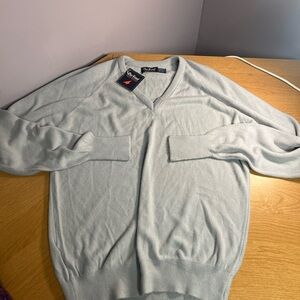 VTG Par Four Gray V-Neck Sweater Men’s Size Large
